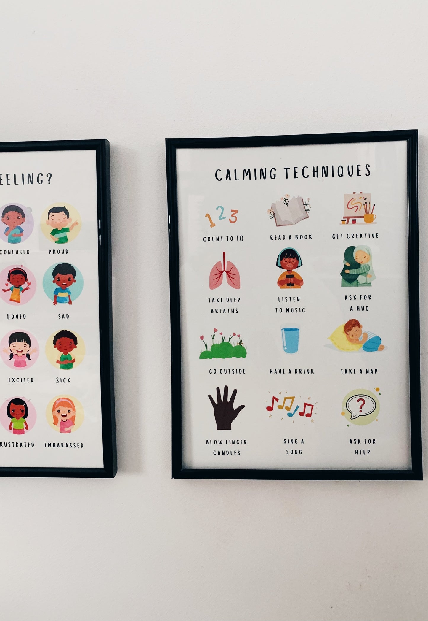 Calming Techniques Calm Corner Poster