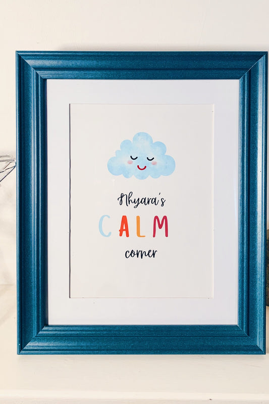 Calm Corner Poster (Personalised)